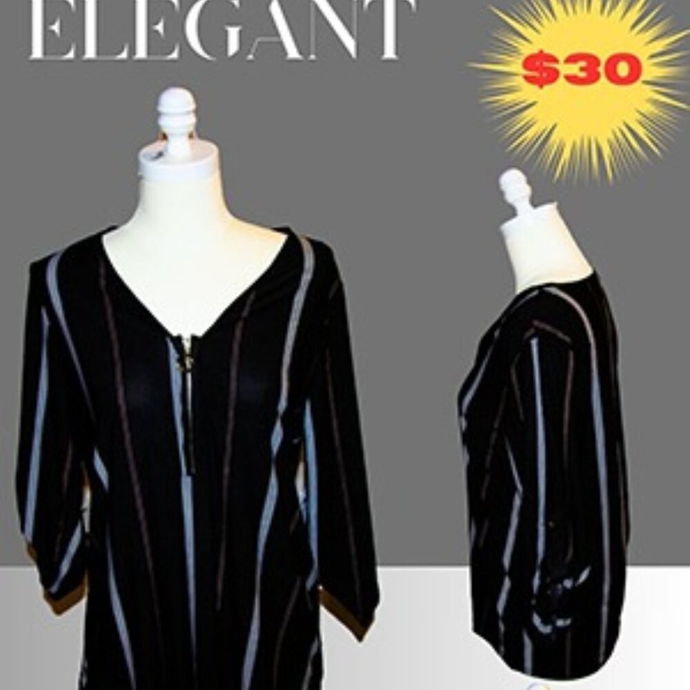 Women's Blouse Loose Tops/ Casual/ Short/ Sleeve 3/4/